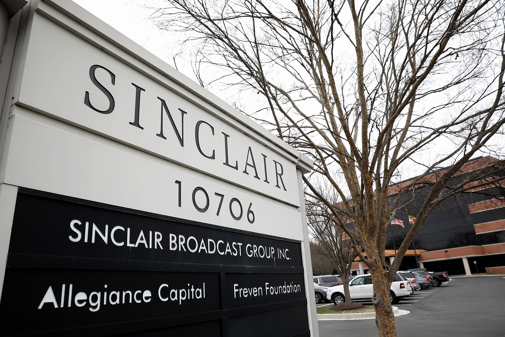 The Sinclair Broadcast Group headquarters in Hunt Valley, Maryland.&nbsp;