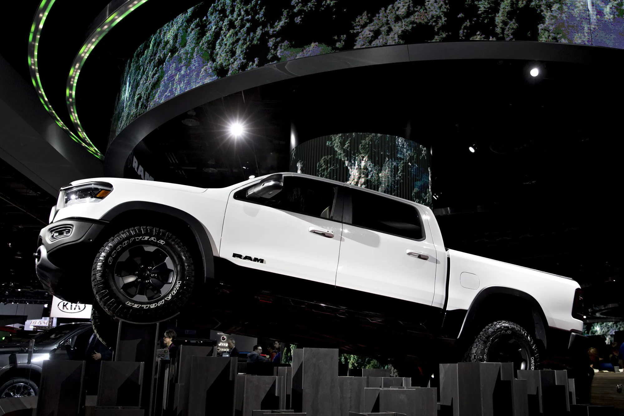 The Fiat Chrysler Automobiles NV (FCA) 2019 Ram 1500 Rebel pickup truck.