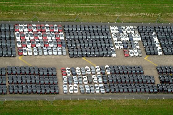 Mercedes SUVs Are Piling Up at a German Airport