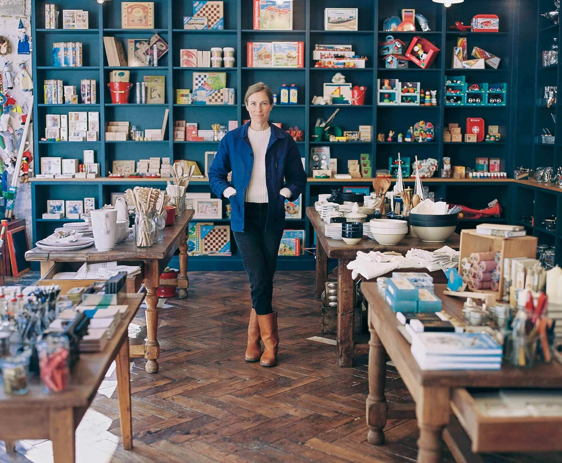 Caroline Morrison at her general store, Landline, in Paris’s 11th arrondissement.