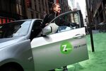 A Zipcar during a promotion in Times Square in New York