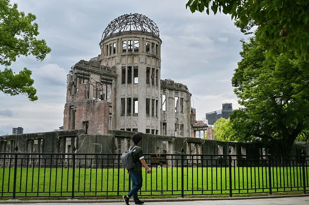 The Atomic Bomb Dome in Hiroshima.