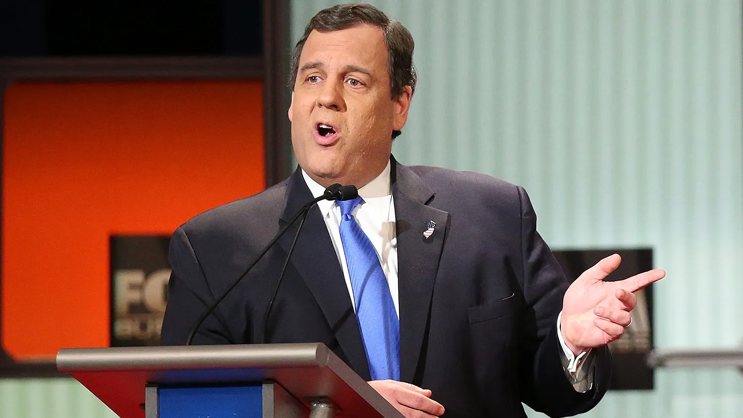 Republican presidential candidate Chris Christie participates in a debate on Jan. 14, 2016, in North Charleston, South Carolina.
