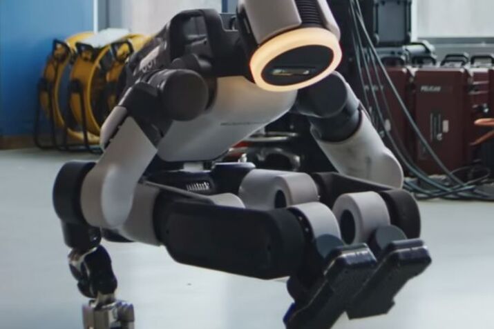 Hyundai Robot Performs Handstand, Complex Gymnastics Moves