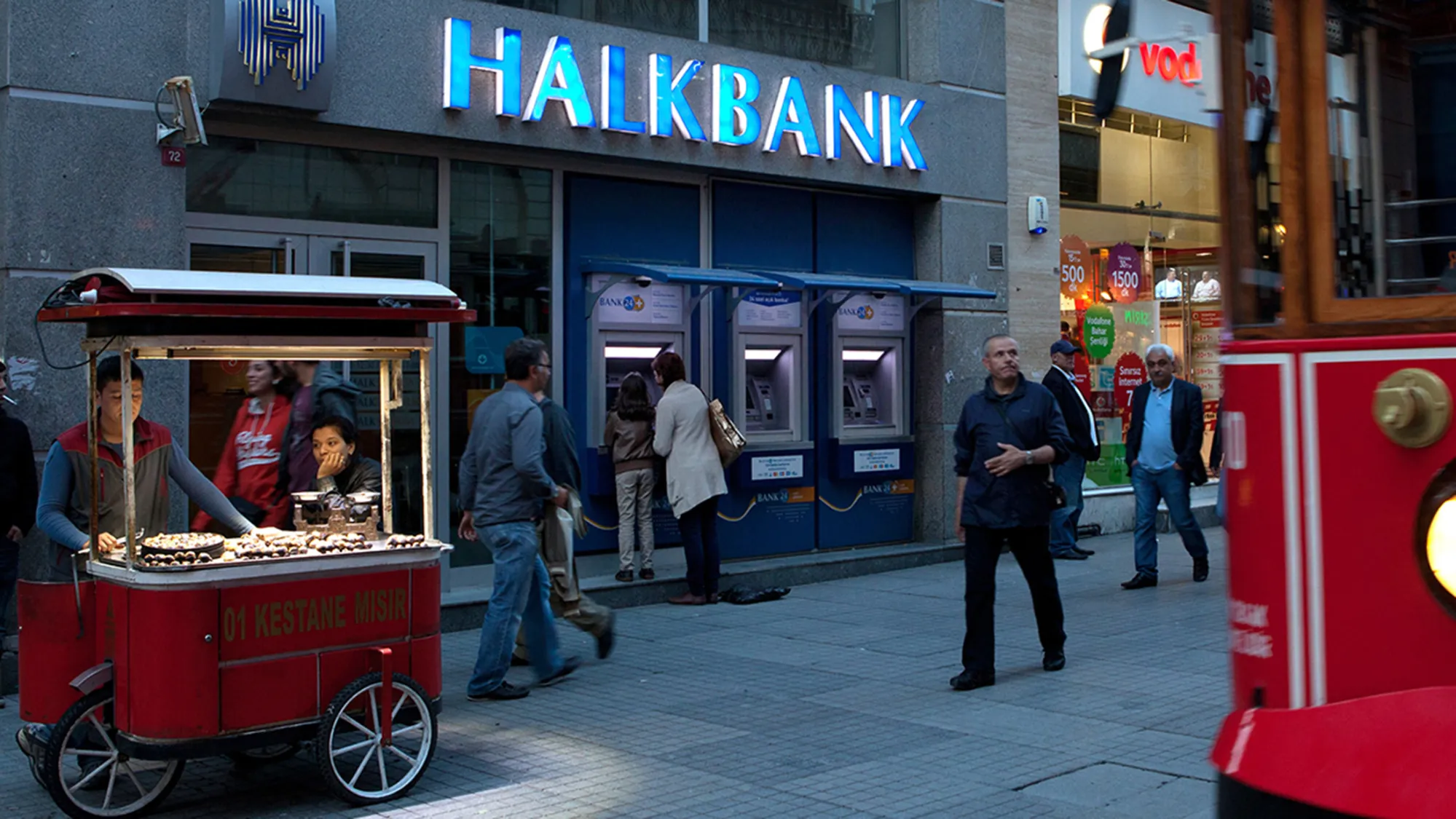 A Halkbank branch&nbsp;in Istanbul.