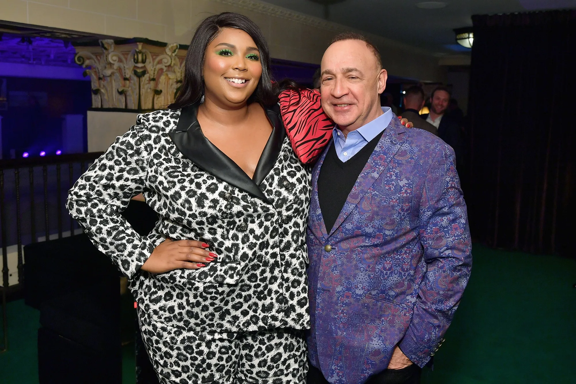 Len Blavatnik and Lizzo at the Warner Music Pre-Grammy Party on Feb. 7, 2019.