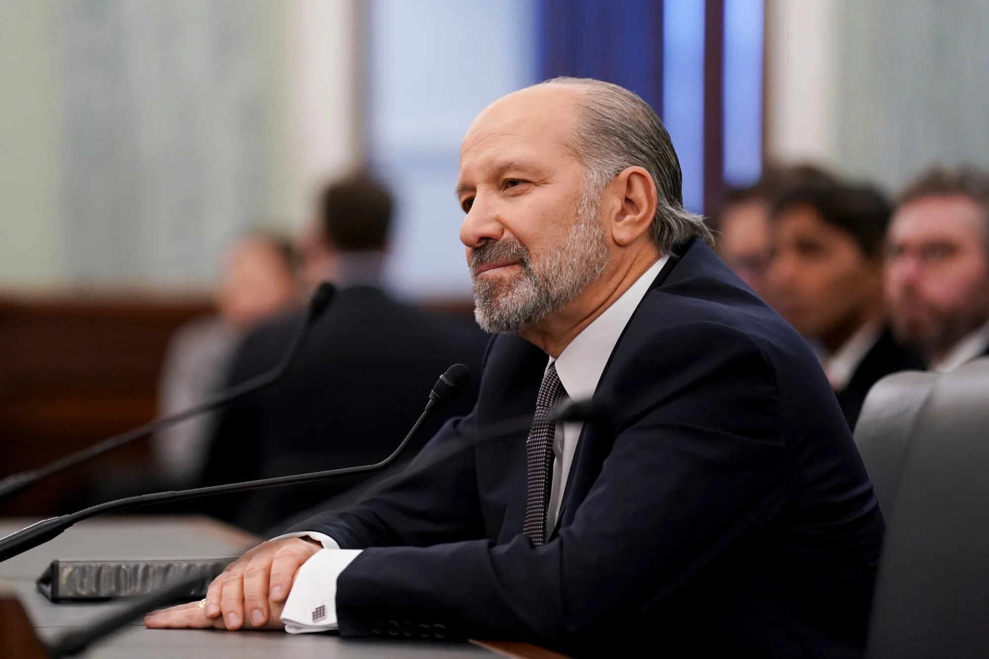 Howard Lutnick during a confirmation hearing in Washington on Jan. 29.