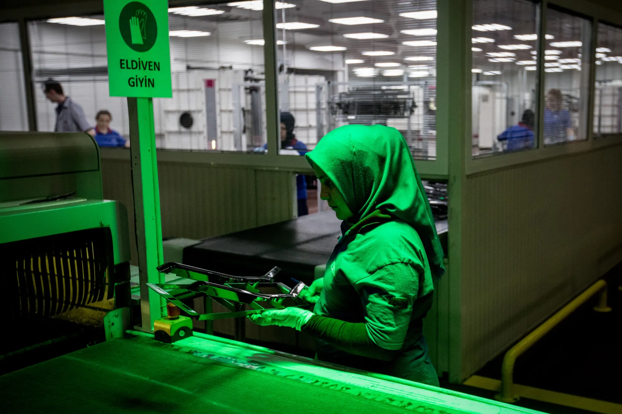 The production line in the Vestel City mega factory Manisa, Turkey.