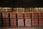 Sealed pallets&nbsp;of Surebuild cement&nbsp;at the PPC Ltd. Hercules cement plant in Pretoria, South Africa.