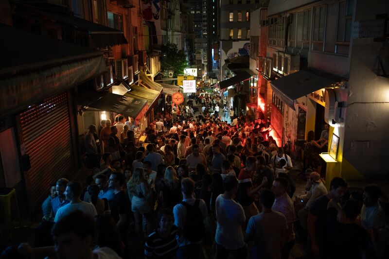 Nightlife Following Easing of Social Gathering Restrictions As Hong Kong Inches Toward Normalcy