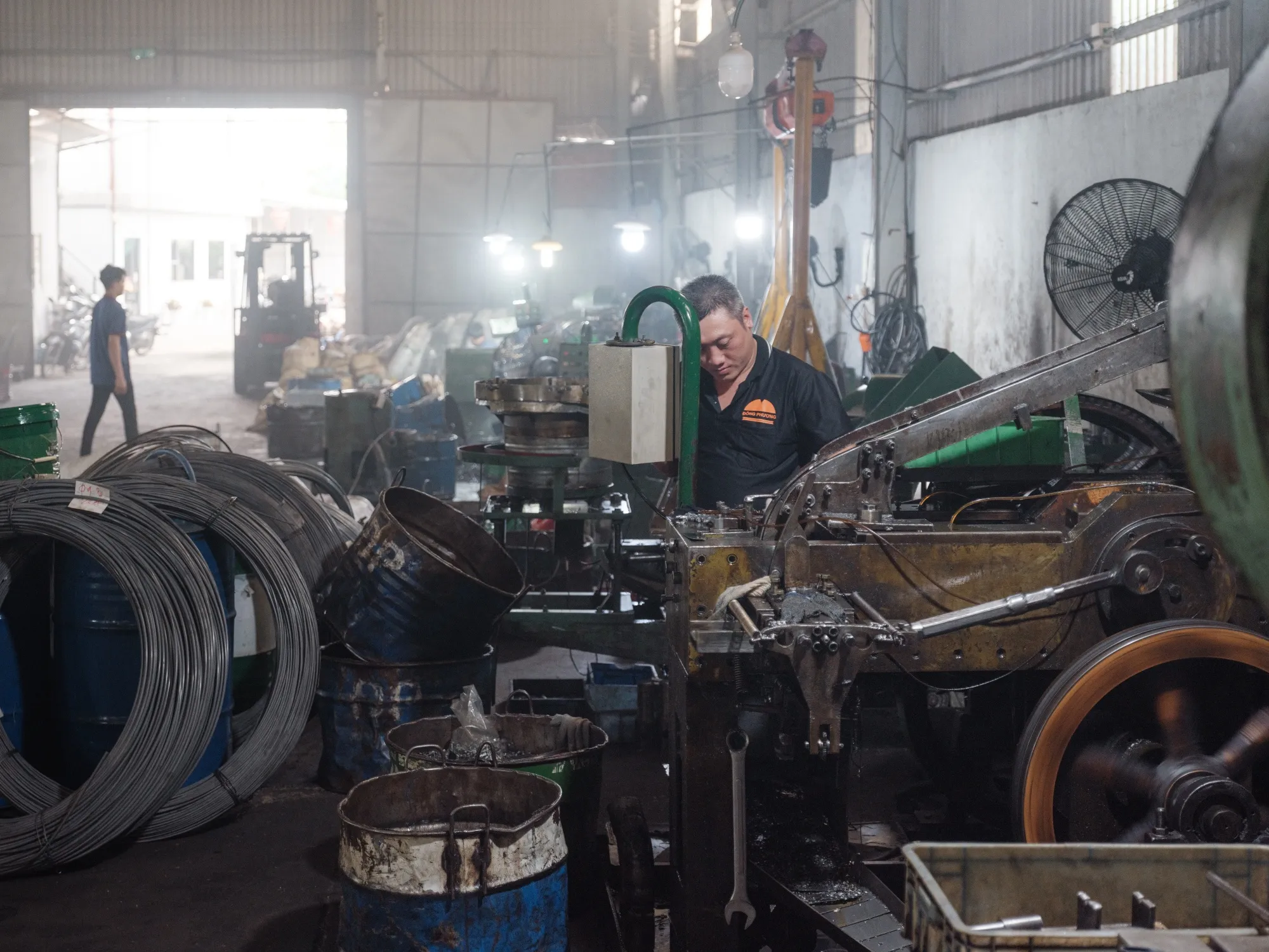 A worker at a metals factory&nbsp;in Di An City, Binh Duong Province, Vietnam.