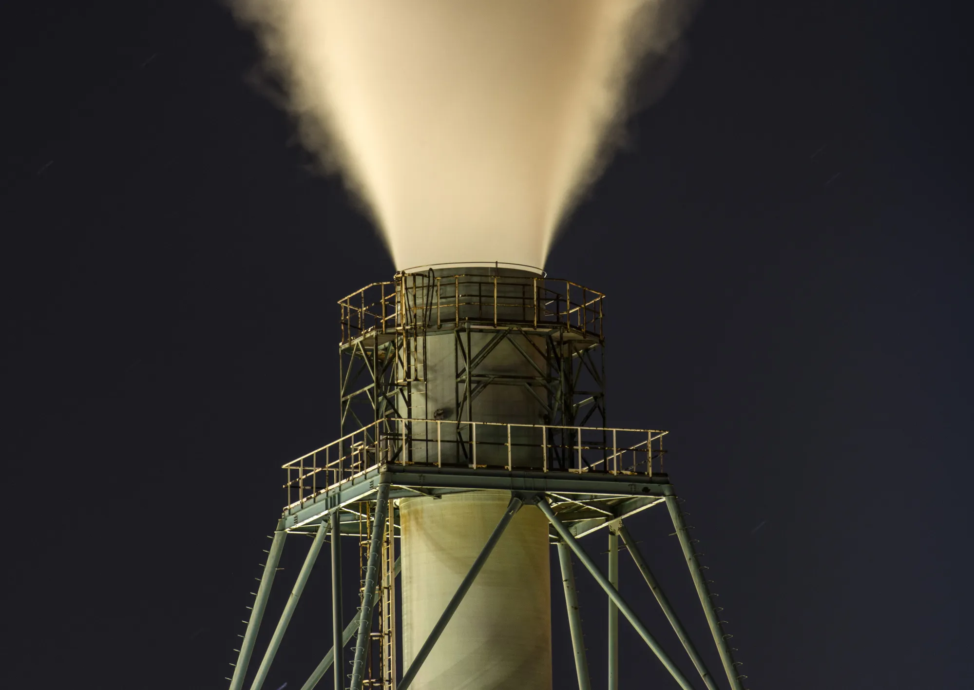 Night Views Of JXTG Nippon Oil & Energy Corp. Muroran Petrochemical Plant