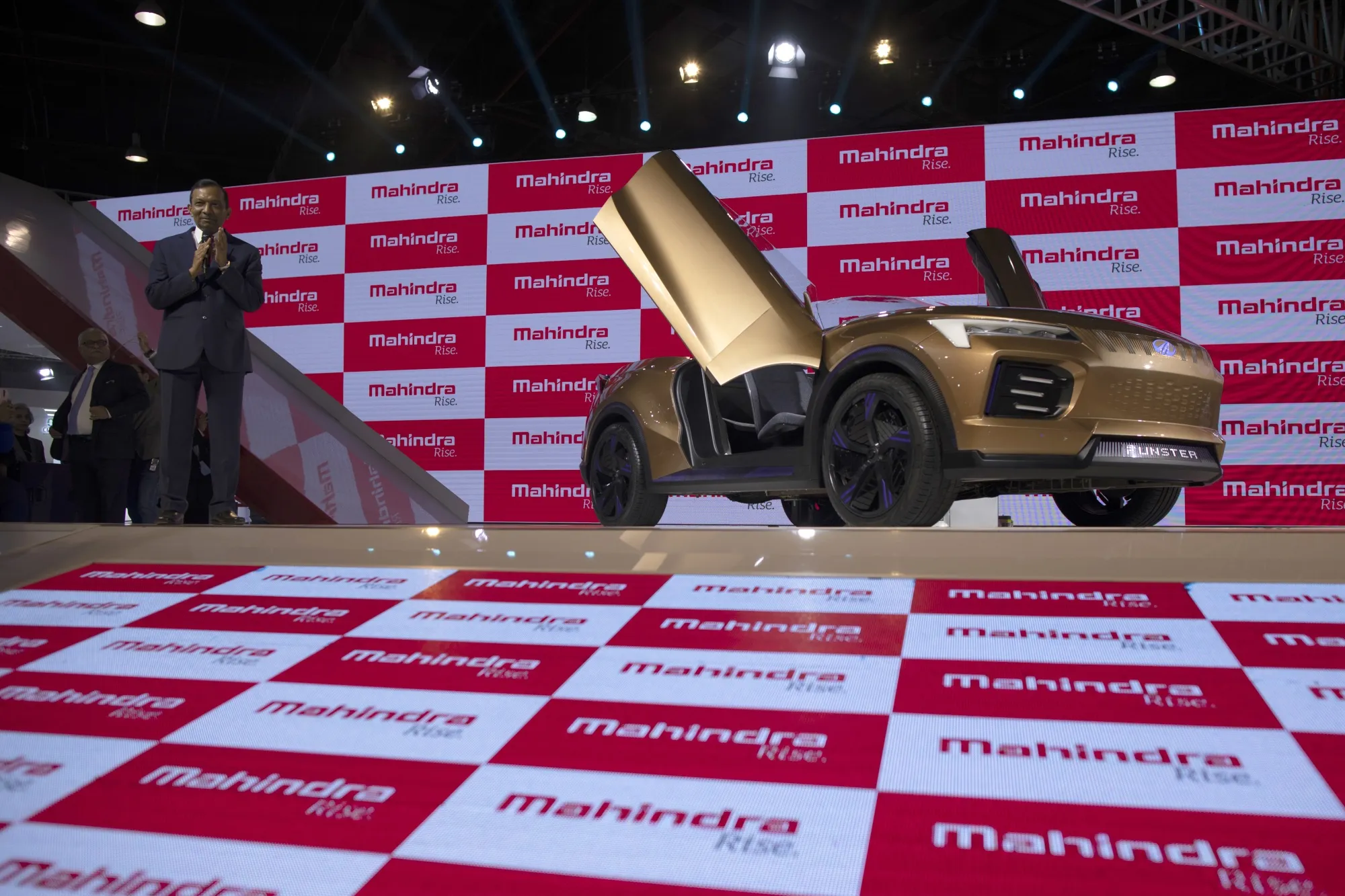 The launch of the Funster electric vehicle (EV) at the Auto Expo 2020 in Noida, Uttar Pradesh, India.