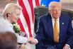 Von der Leyen and Donald Trump on July 27.