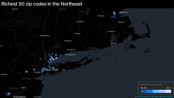 Where the Rich Are in the U.S. Northeast: 50 Richest Zip Codes