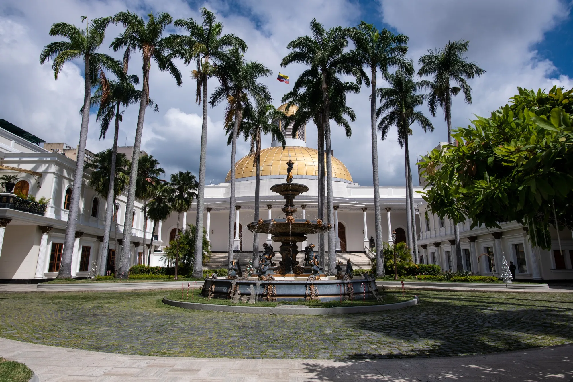 The Federal Legislative Palace in Caracas.