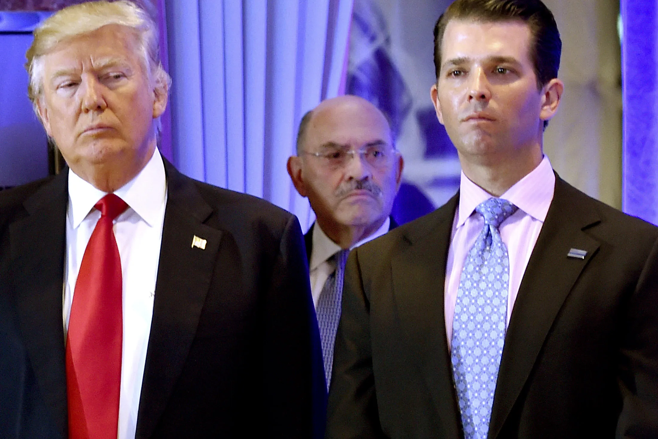 Donald Trump, Allen Weisselberg, and Donald Trump Jr. 