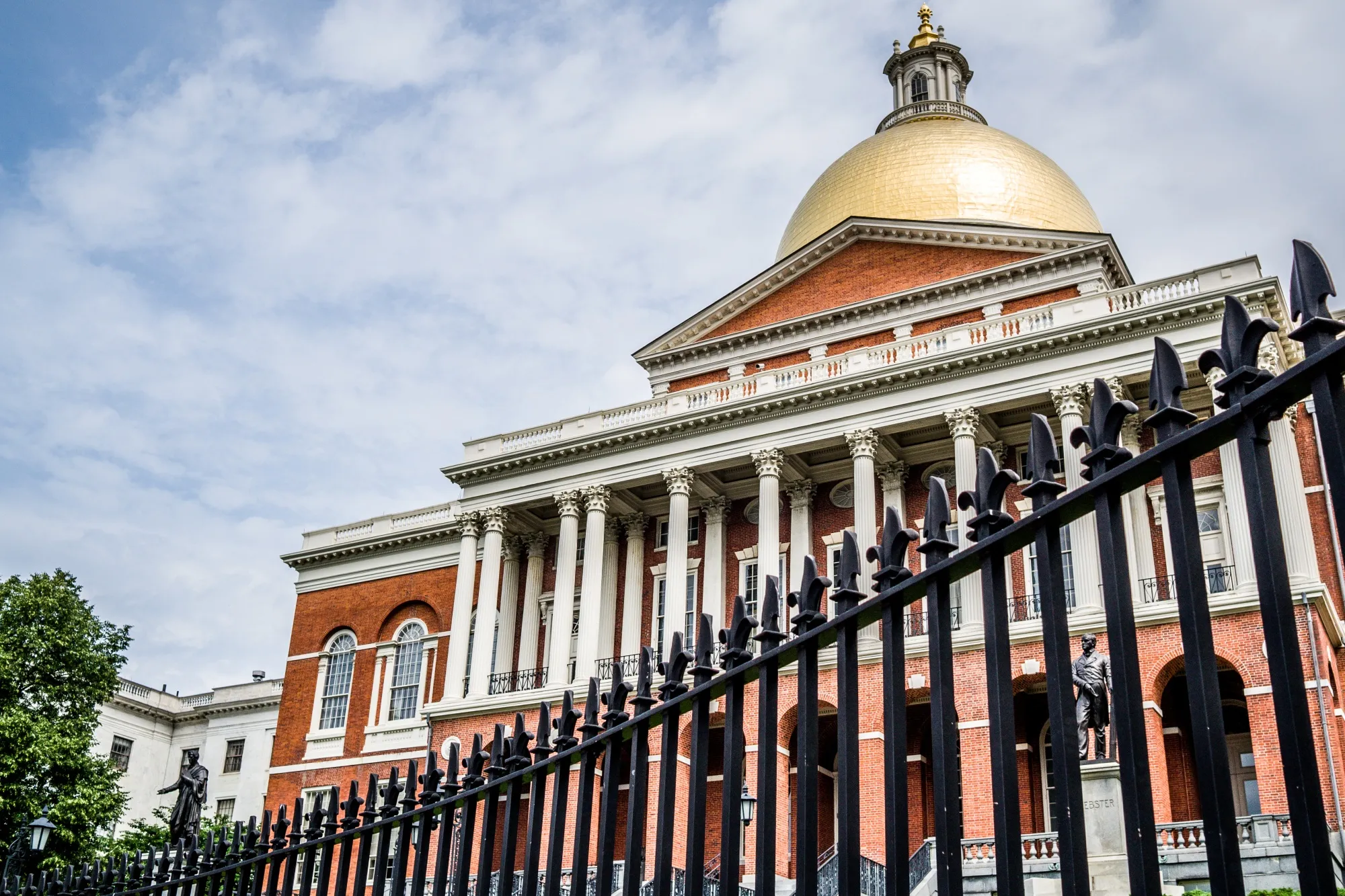 The Massachusetts State House in Boston.