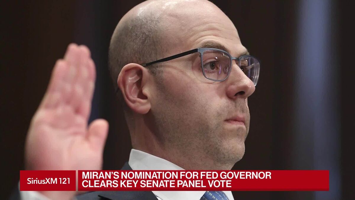 ⚫️ BLOOMBERG: Il Senato avanza la nomina di Stephen Miran alla Federal Reserve.