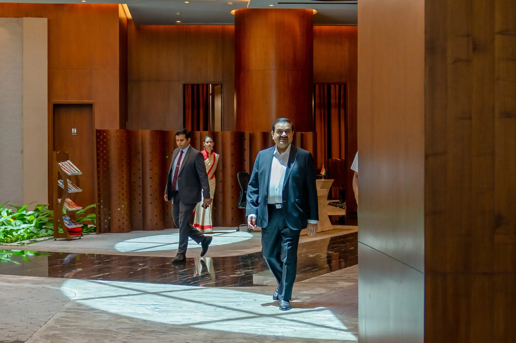 Gautam Adani at Adani Group headquarters in Ahmedabad in May.