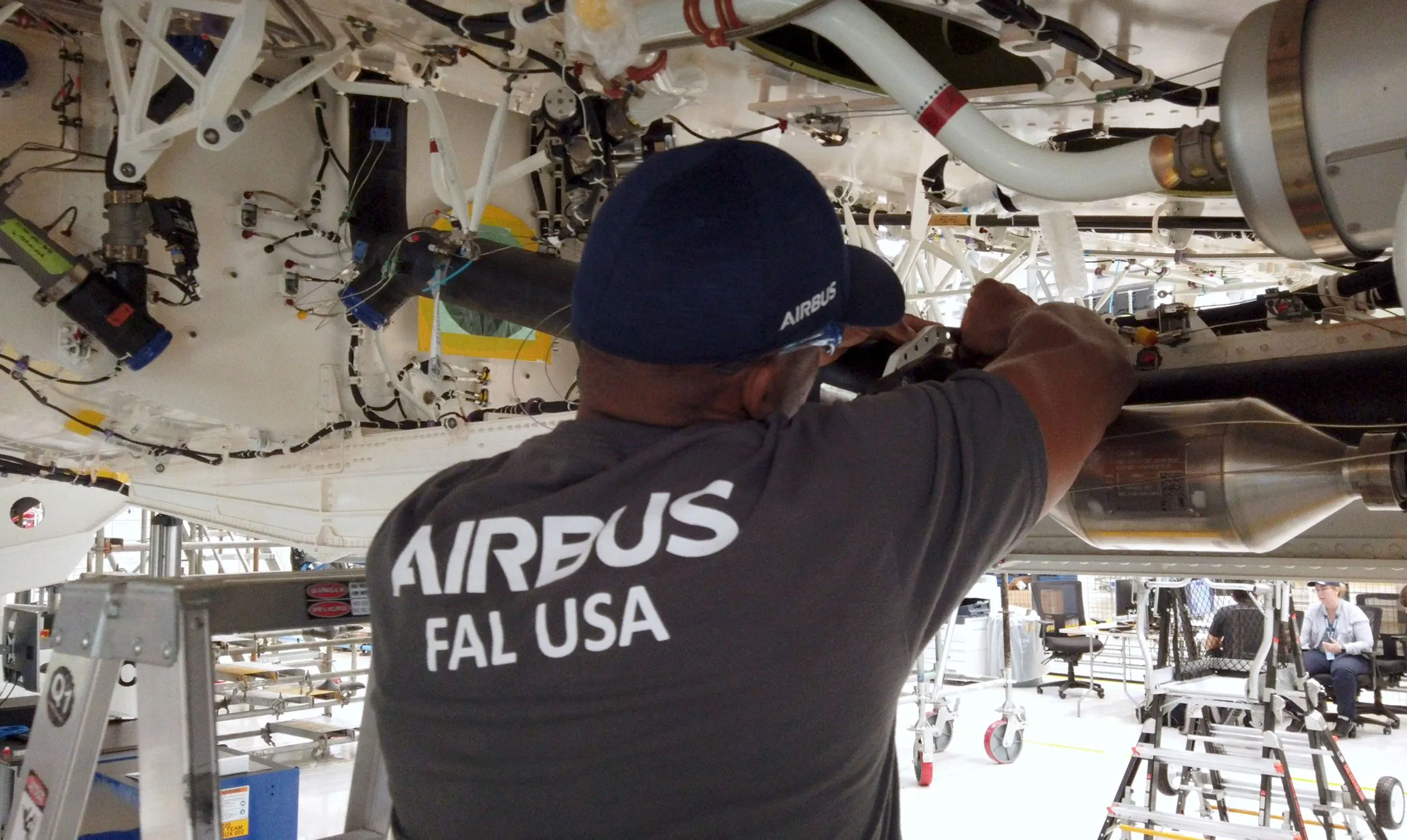 Airbus’s&nbsp;A220 assembly line in Mobile.