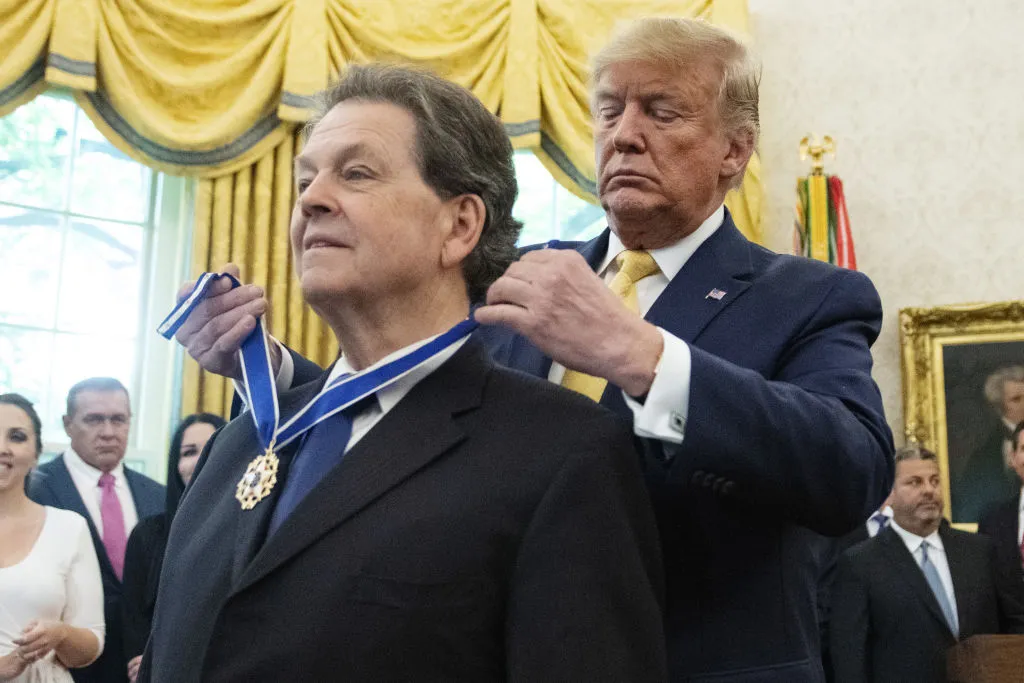 The man who drew the Laffer Curve gets the presidential Medal of Freedom, June 2019.