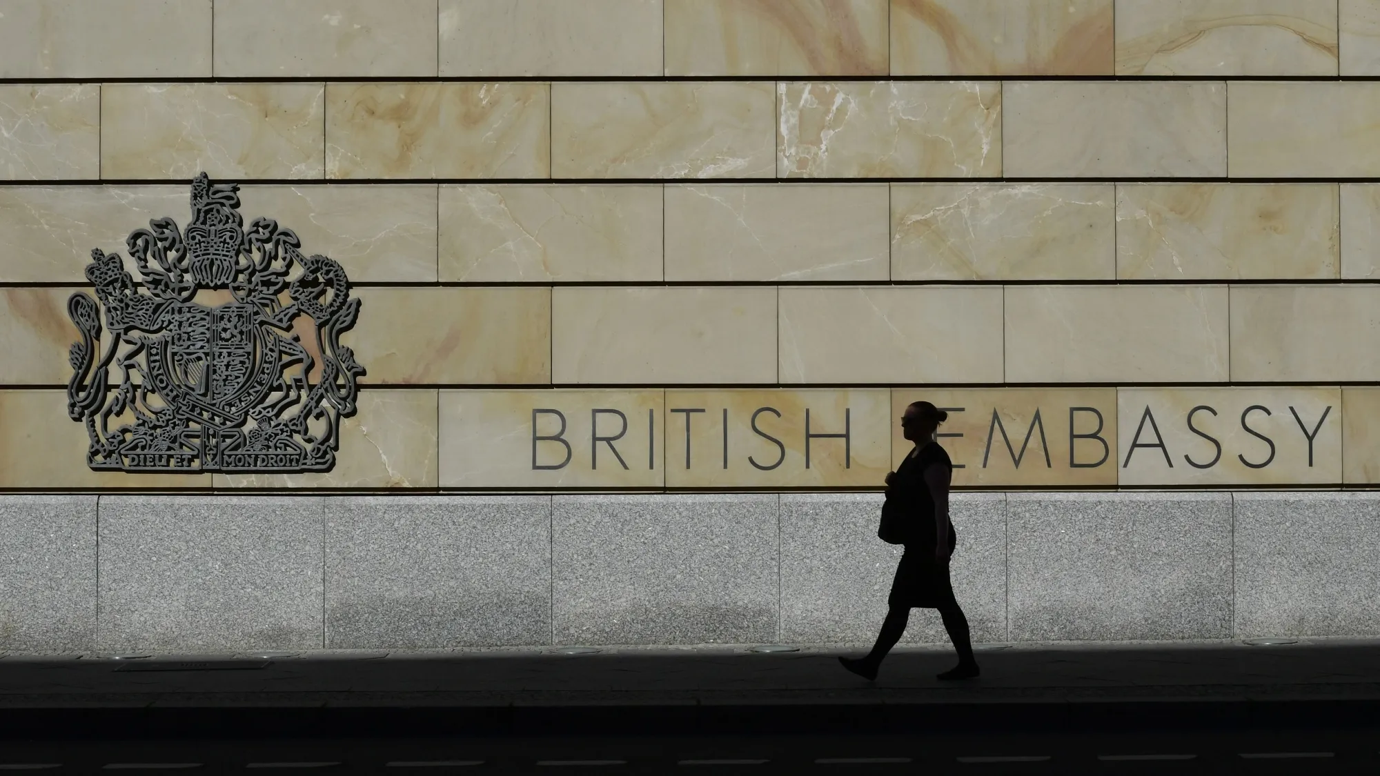 The British Embassy in Berlin, Germany.