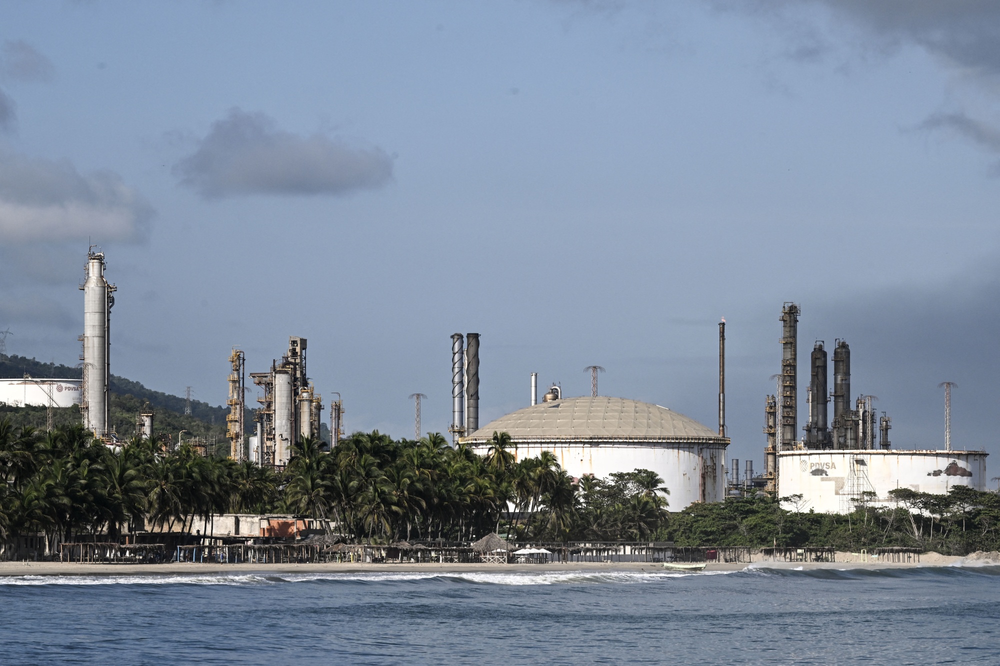 An oil refinery in Puerto Cabello, Carabobo state, Venezuela on Jan. 22. Photographer: Ronaldo Schemidt/AFP/Getty Images