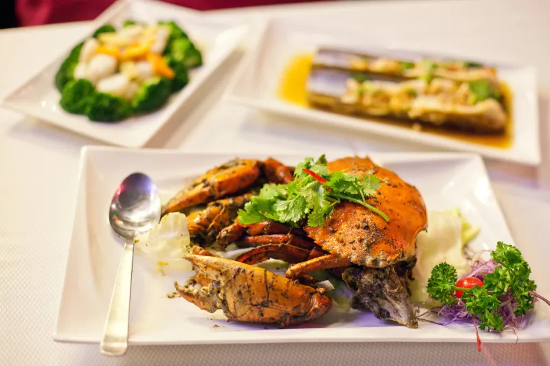 Jumbo Group’s black pepper crab.