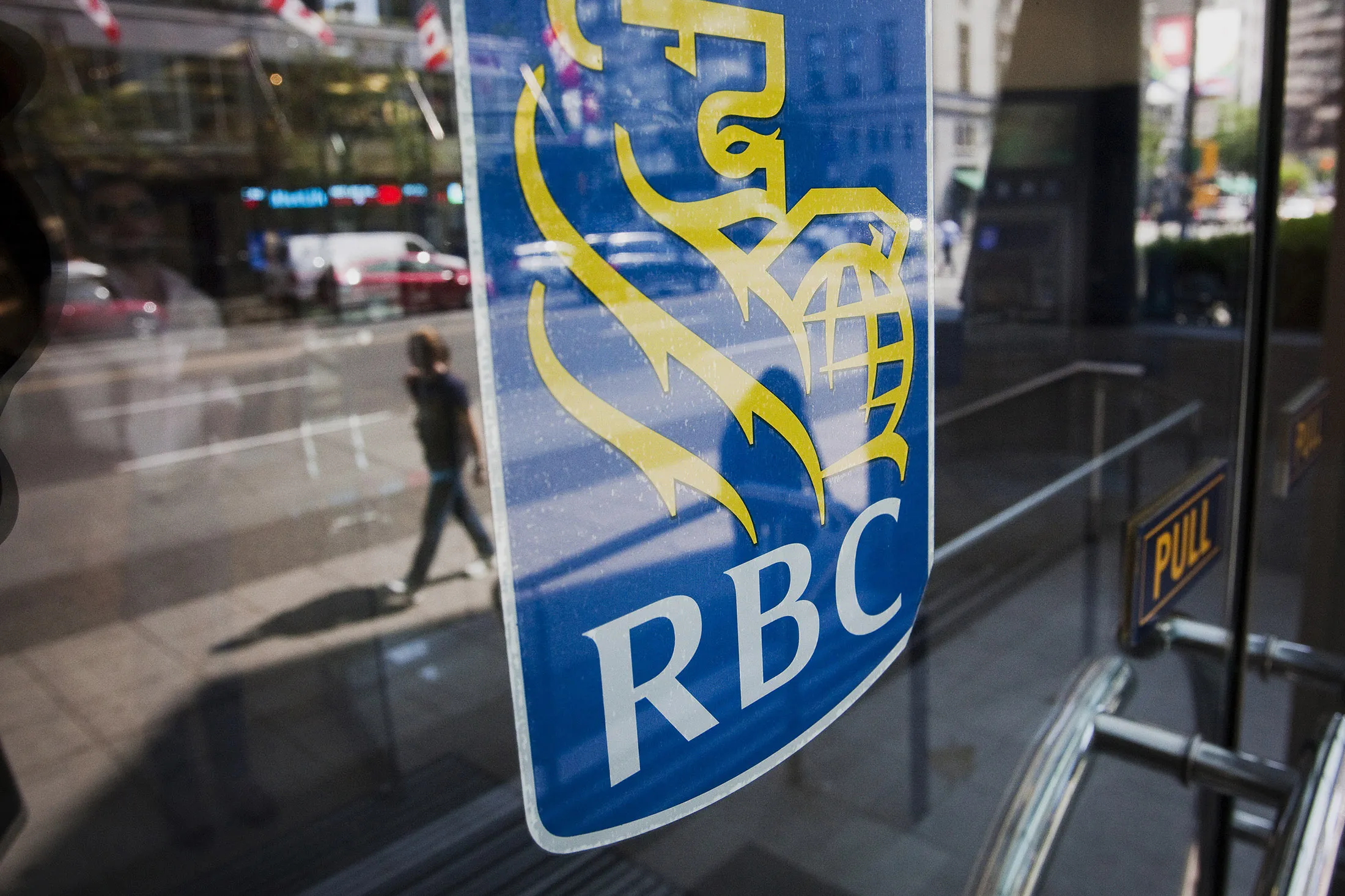 A Royal Bank of Canada branch stands in downtown Vancouver, British Columbia, Canada.
