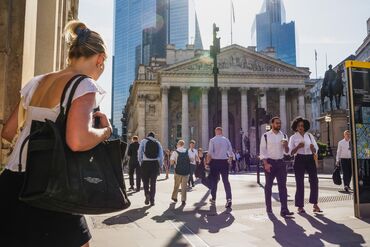 City Workers And Commuters During UK Heat Wave