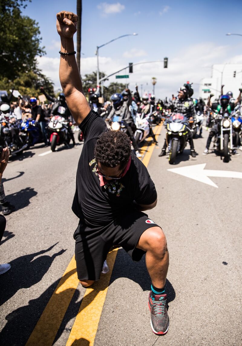 Hollywood Talent Agencies March To Support Black Lives Matter Protests