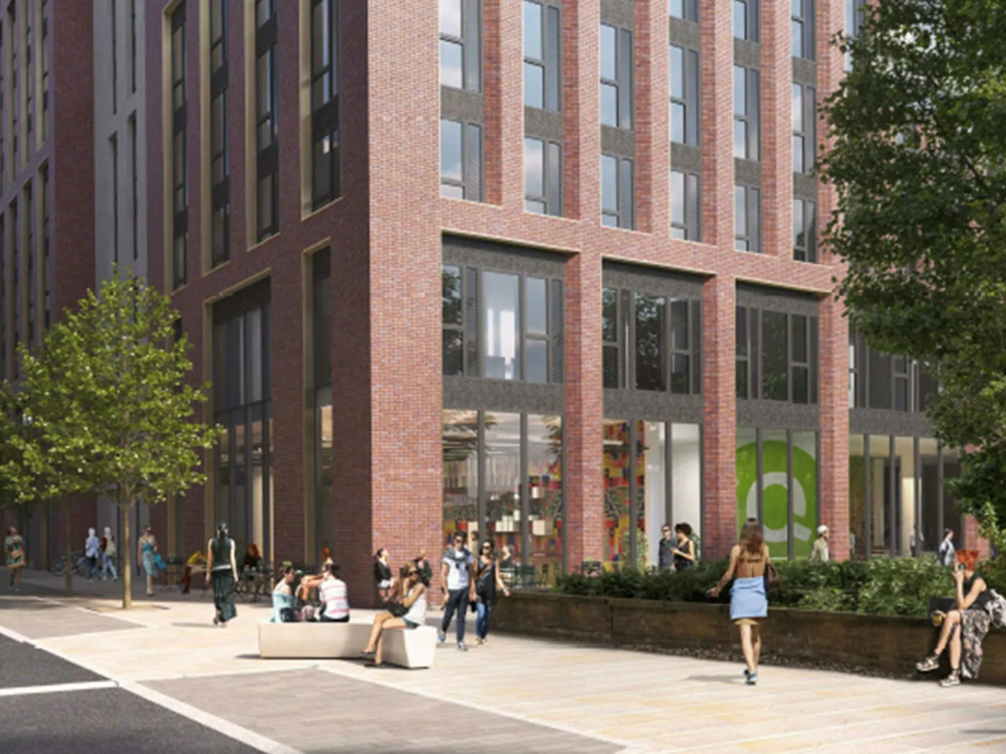 A rendering of the iQ&nbsp;Echo Street co-living and student housing facility in Manchester City.