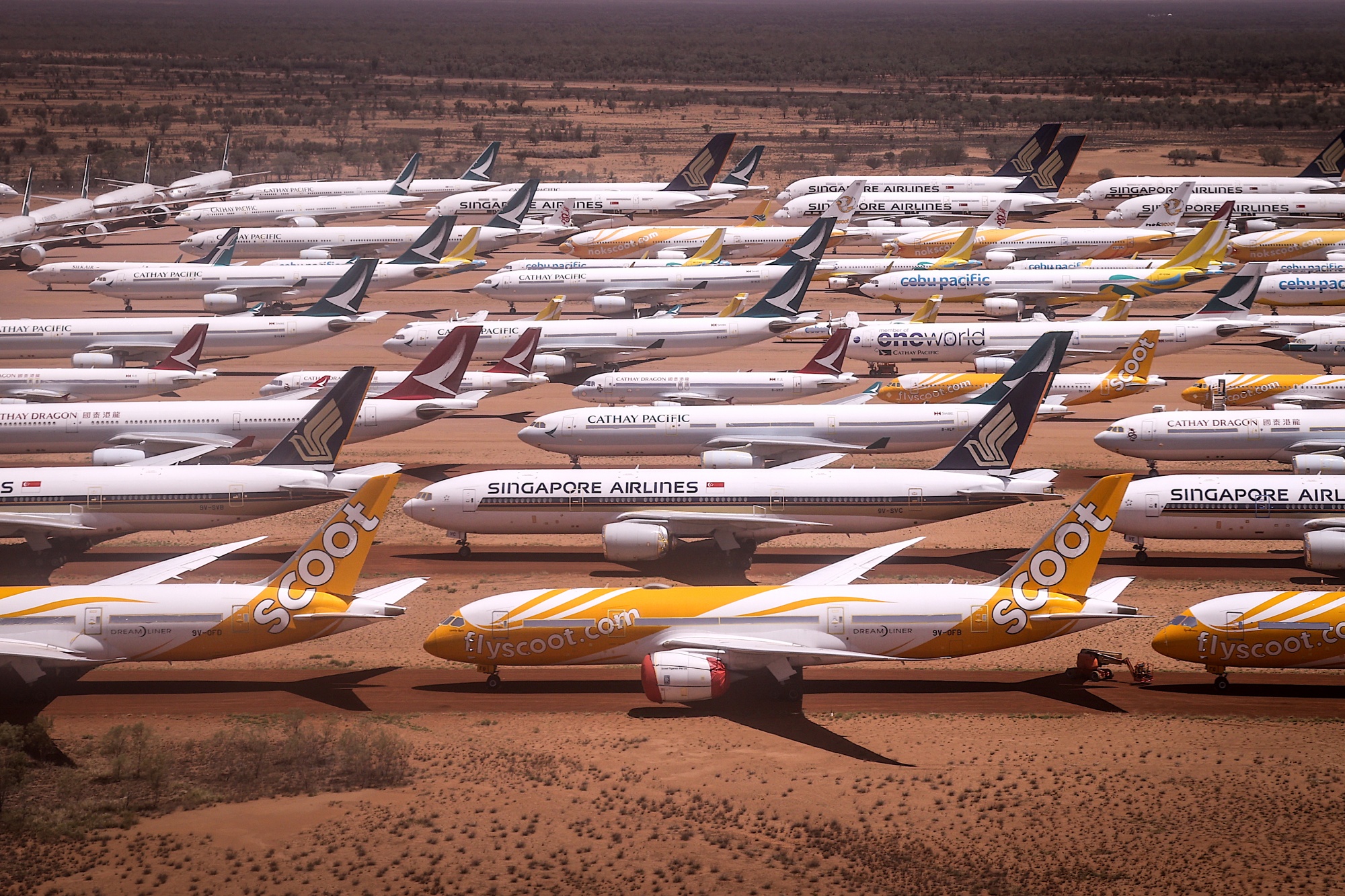 The Asia Pacific Aircraft Storage Facility in Alice Springs, Australia, Oct. 23.