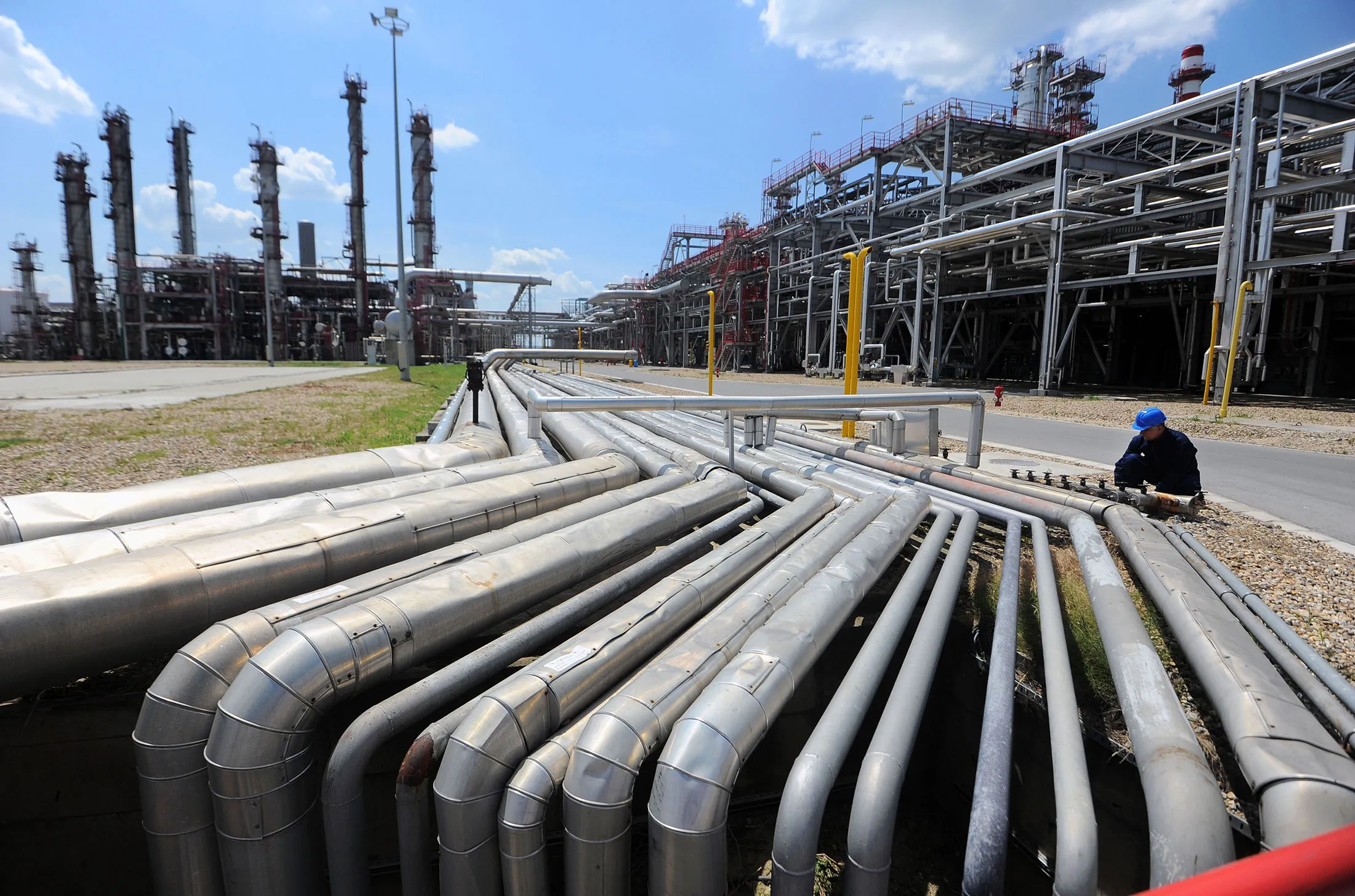 Oil And Gas Plant Operated By NIS Gazprom Neft