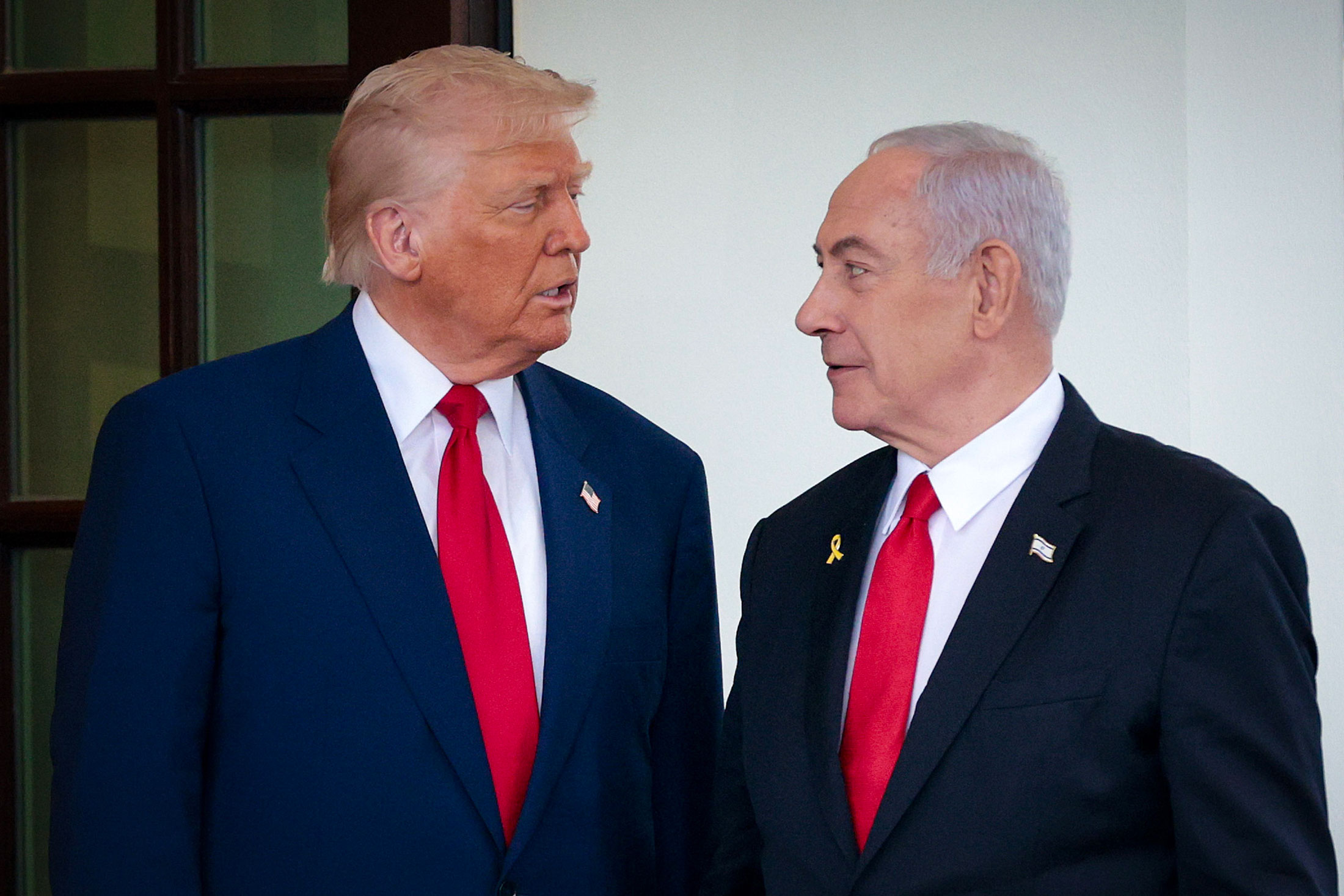 Trump and Netanyahu Photographer: Alex Wong/Getty Images