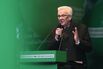 Greens Party Campaigns In Stuttgart, Baden-Wuerttemberg