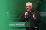 Greens Party Campaigns In Stuttgart, Baden-Wuerttemberg