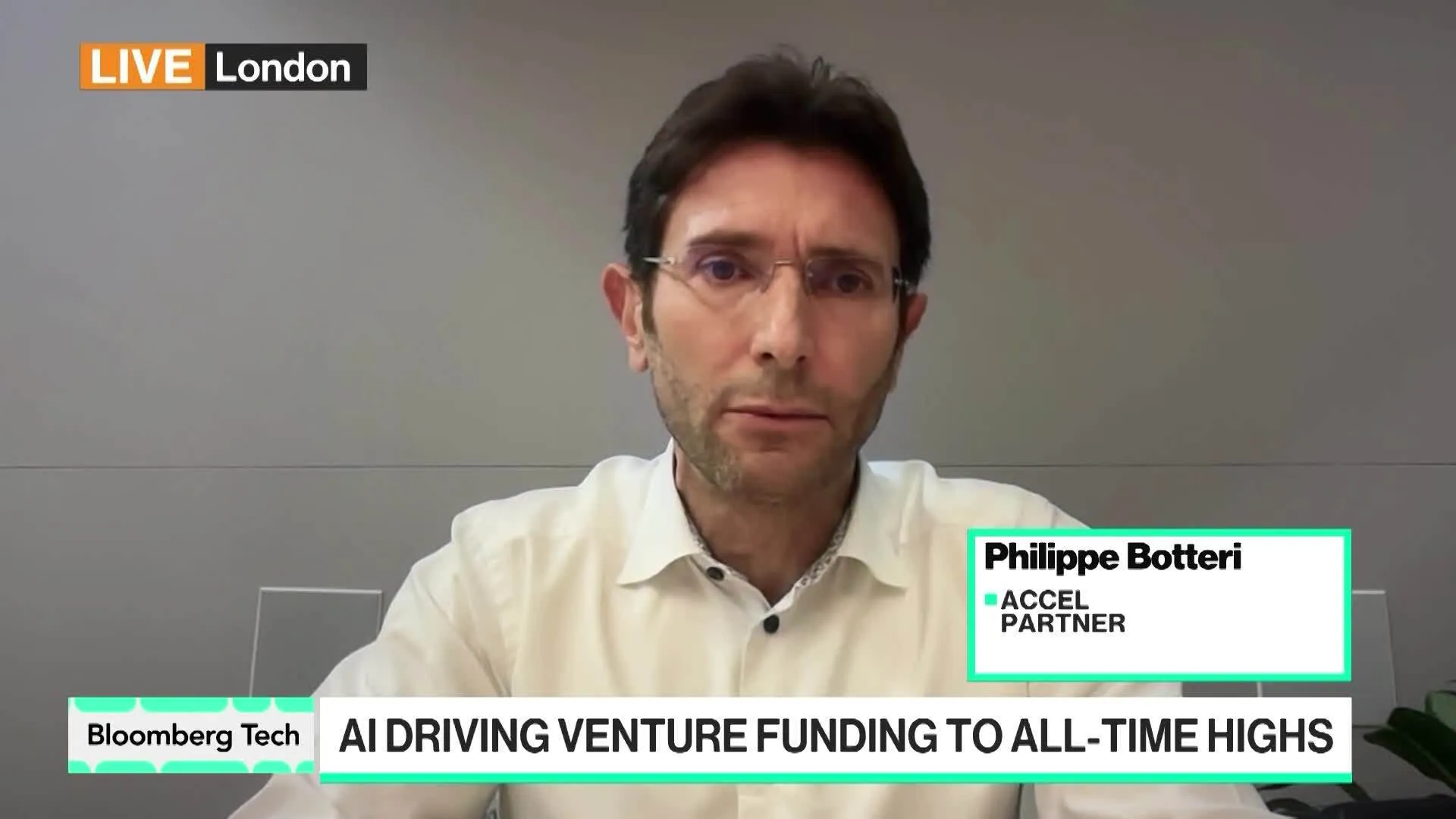Watch Accel Sees Room for AI Market to Grow - Bloomberg