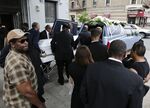 Loved ones attend the funeral of Kalief Browder on June 16, 2015, in the Bronx.