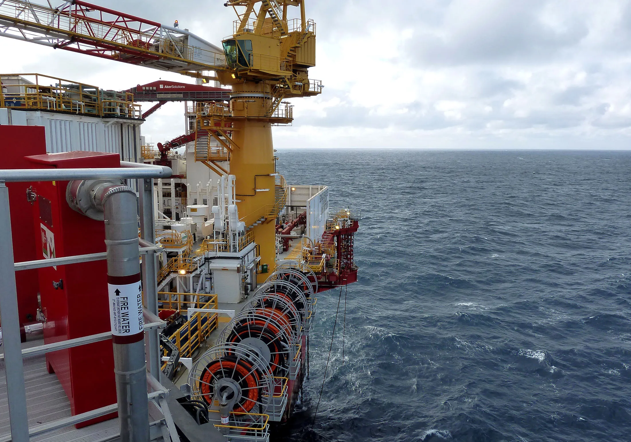 The Songa Offshore Songa Enabler rig, operated by Statoil ASA, stands in the Snohvit gas field in the Barents Sea off the coast of northern Norway.