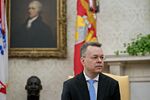 Andrew Brunson in the White House on Oct. 13, 2018.&nbsp;