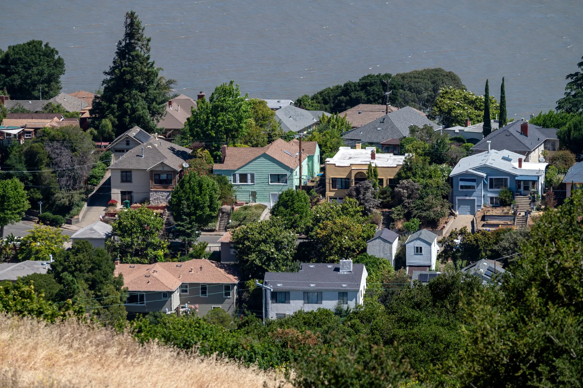 Residential homes in Crockett, California.