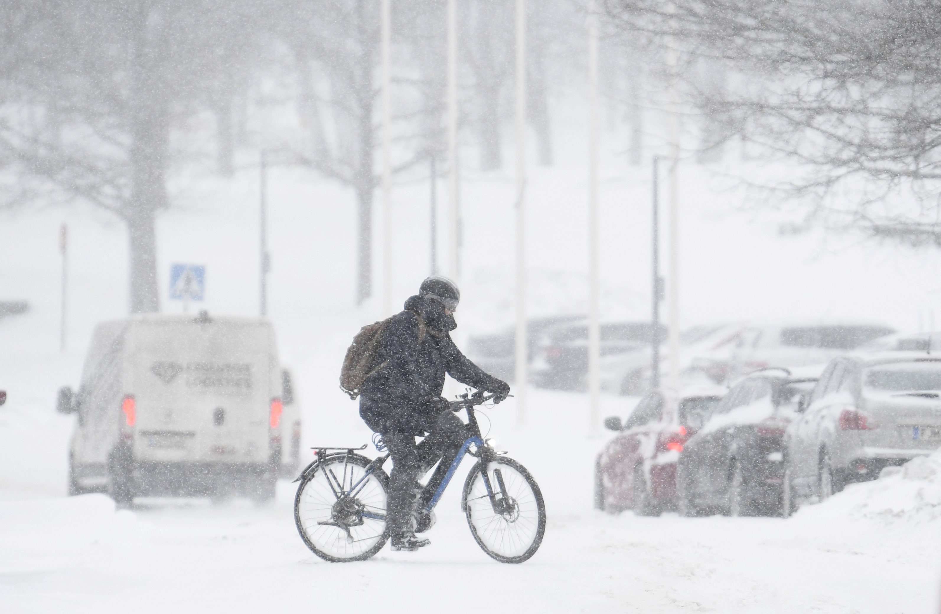 A little snow doesn’t stop cyclists in&nbsp;Helsinki.