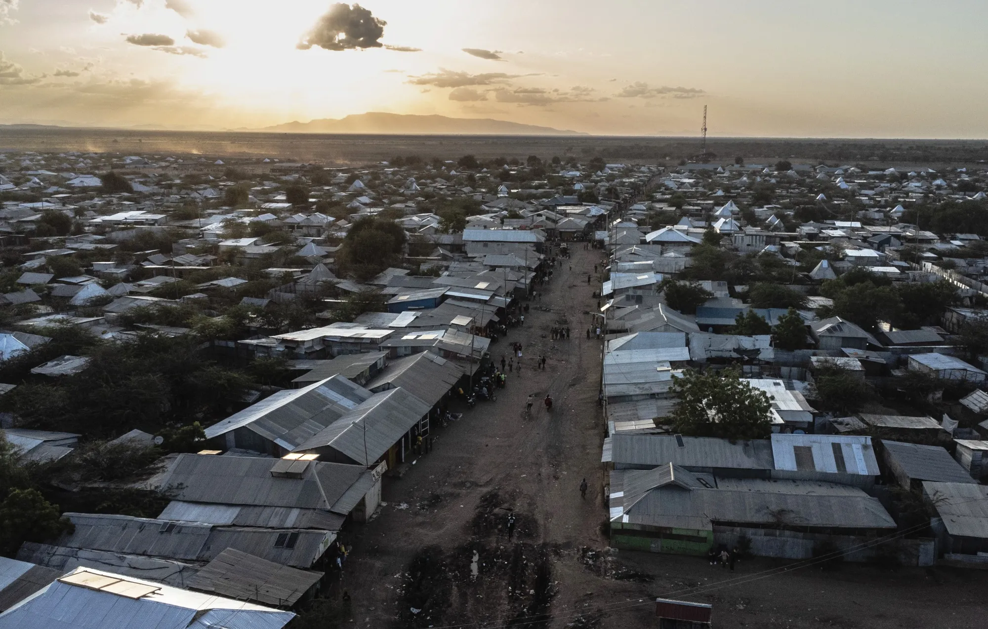 Kakuma refugee camp in Turkana, Kenya in 2024.