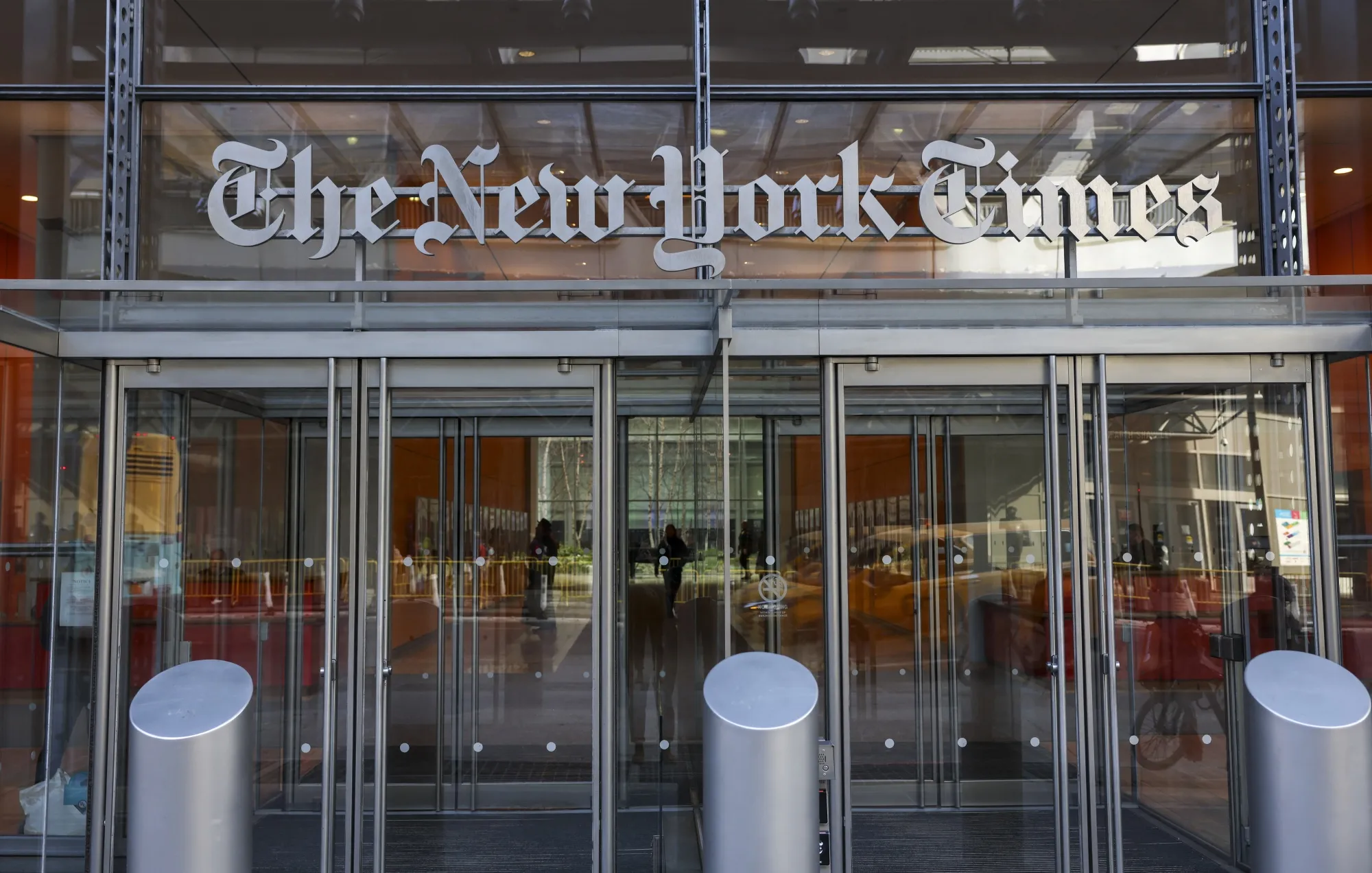 The New York Times offices in New York.