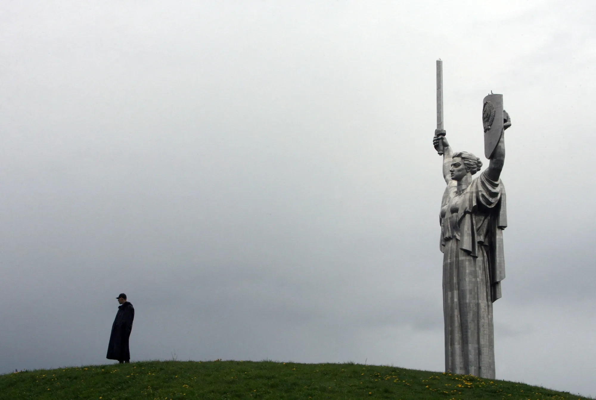 World War II victory monument outside Kyiv.