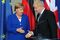 Germany's Chancellor Angela Merkel Hosts U.K. Prime Minister Boris Johnson