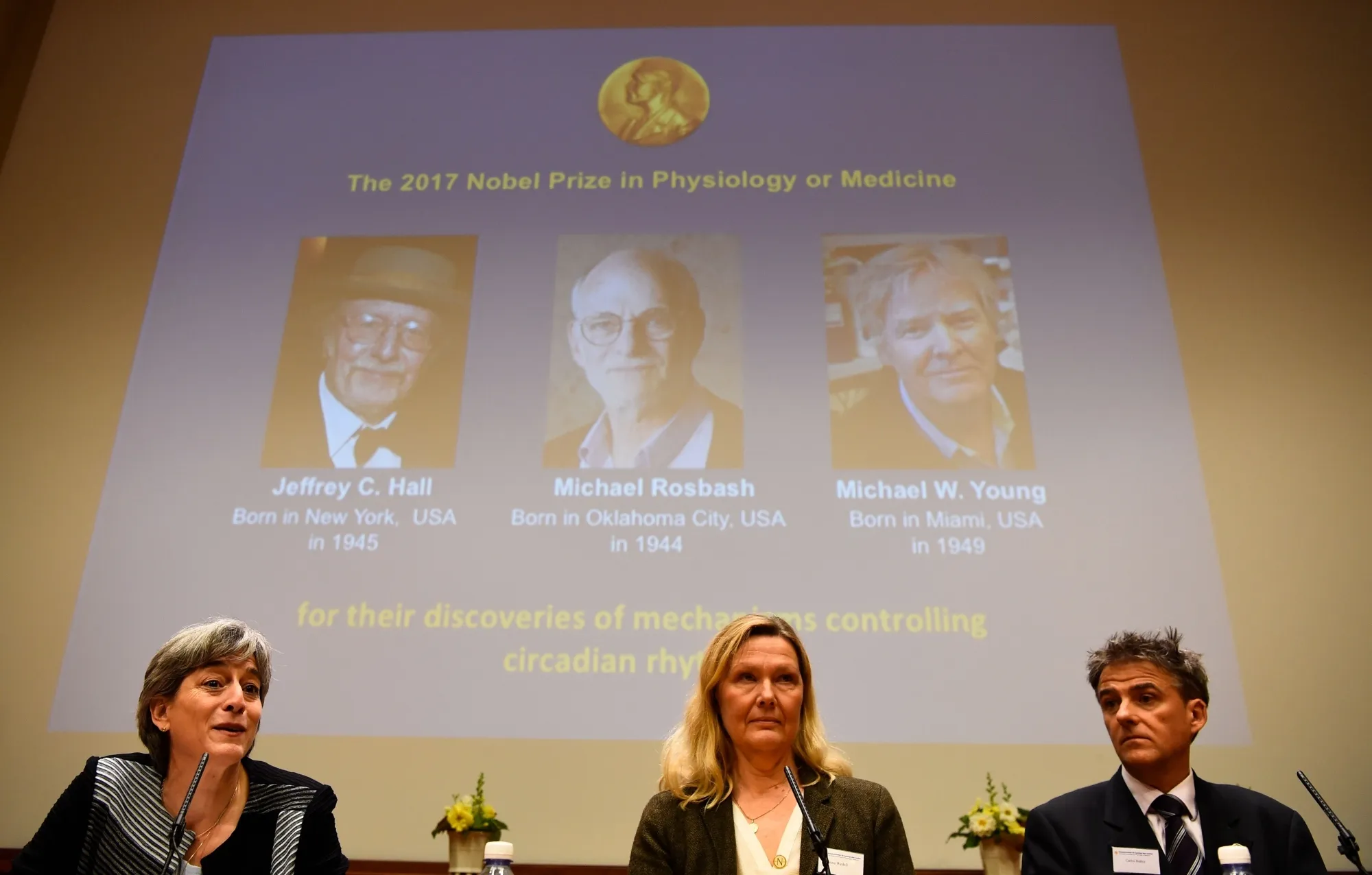 Jeffrey C. Hall, Michael Rosbash and Michael W. Young won the 2017 Nobel Medicine Prize.
