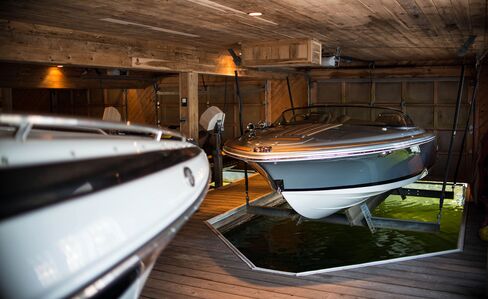 A boat house of one of the cottages on Lake Jo in the Muskoka region. Photographer: James MacDonald/Bloomberg